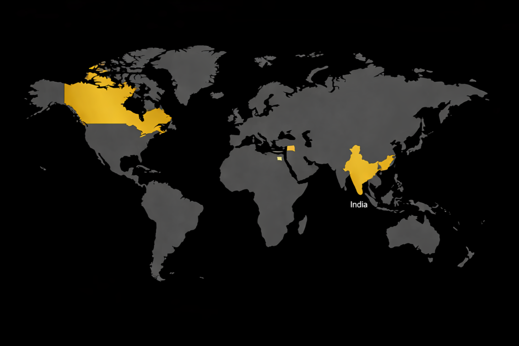 adhana group on world map