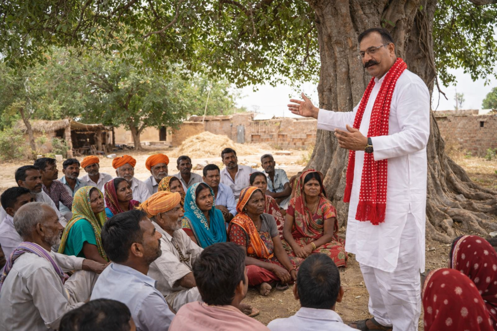 creating awareness in khetri village